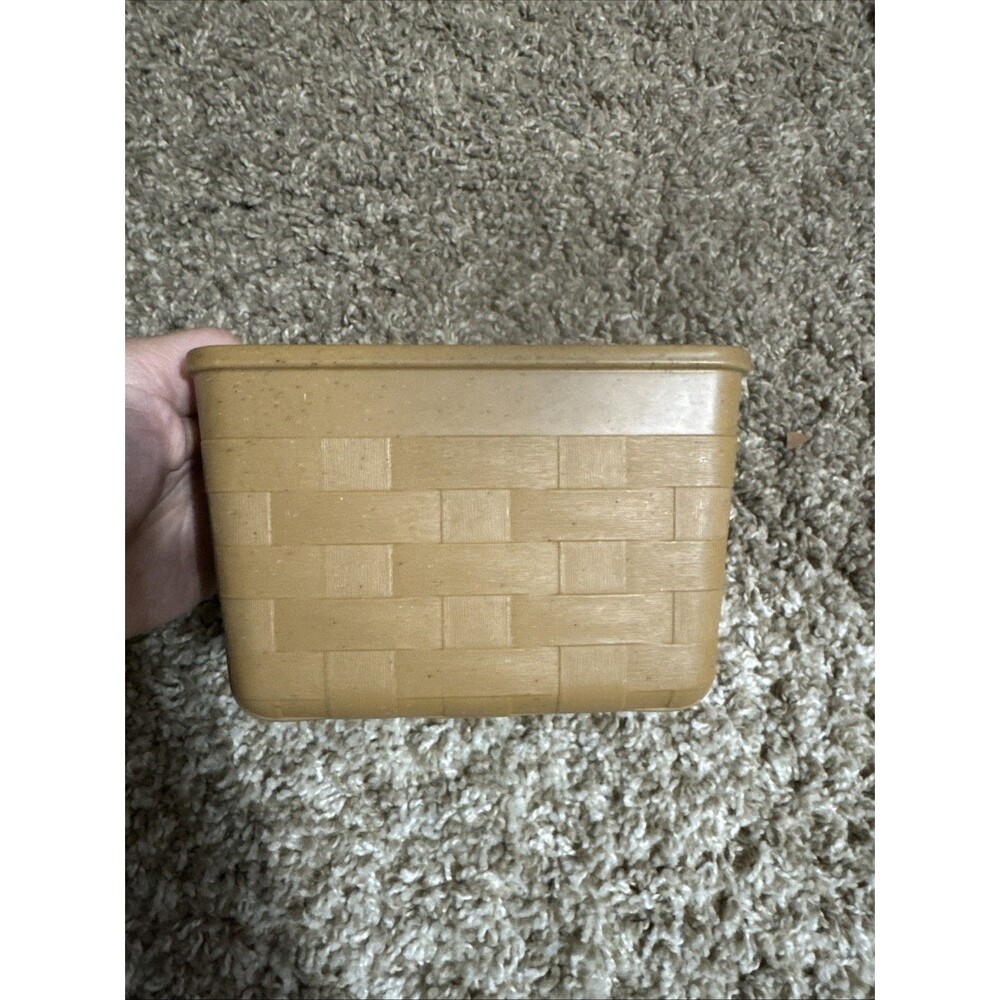 STEP 2 PLAY KITCHEN BROWN BEIGE PLASTIC BIN BASKET REPLACEMENT PARTS UTENSILS